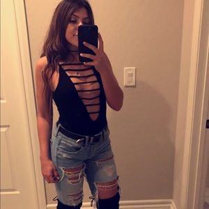 LF BLACK LADDER Bodysuit